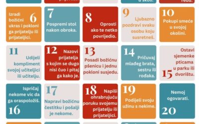 Adventski kalendar – budimo ljubazni jedni prema drugima!