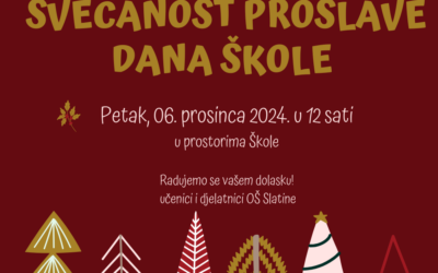 🎉 Poziv na proslavu Dana naše škole! 🎉