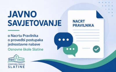 Javno savjetovanje o nacrtu Pravilnika o provedbi postupaka jednostavne nabave